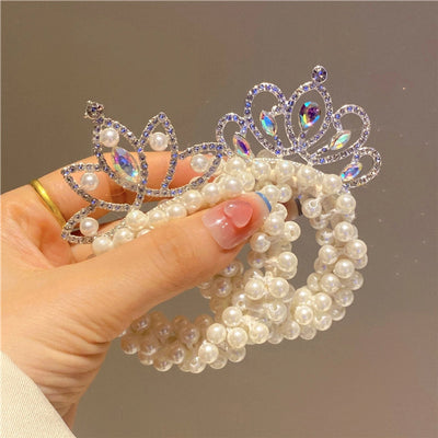 cute crown plastic hair tie