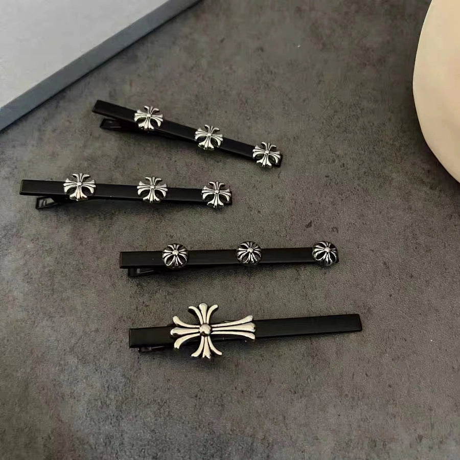 Women's Punk Cross Metal Hair Clip