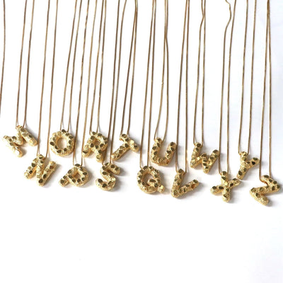 Jewelry Simple Style Classic Style letter Copper Pendant Necklace