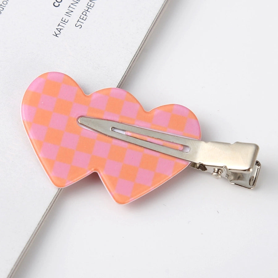 fashion ditsy floral arylic stoving varnish hair clip 1 piece