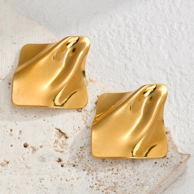 Jewelry Modern Style Classic Style Heart Shape Flower 304 Stainless Steel Plating Rings Earrings