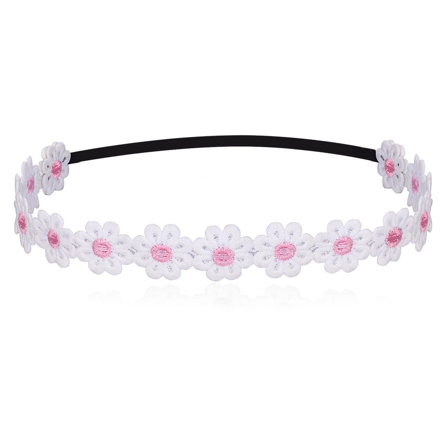 sweet simple style flower cloth hair band