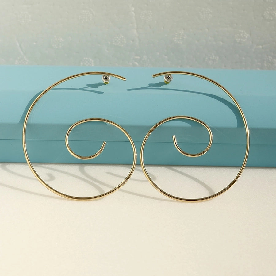1 Pair Simple Style Circle Titanium Steel Ear Studs