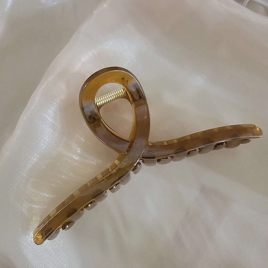 Korean-style Bright Face Non-scratch Disc Hair Clip Women's Large Frosted Elegant Shark Clip Back Head Hairpin Headwear Hair Clip