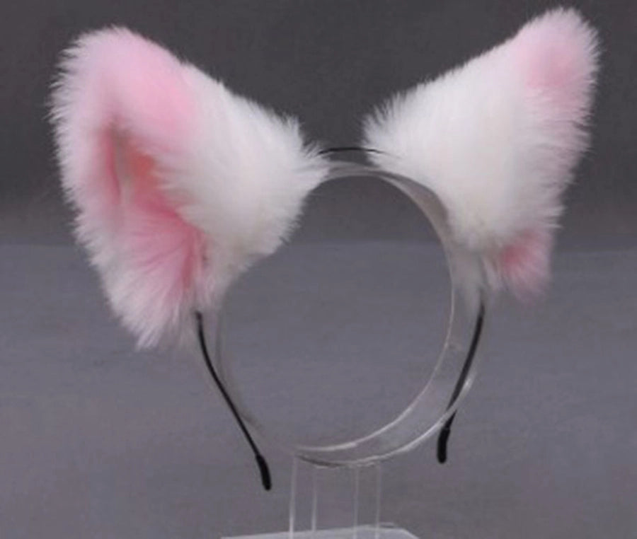 Women's Cute Ear Plush Handmade Hair Band