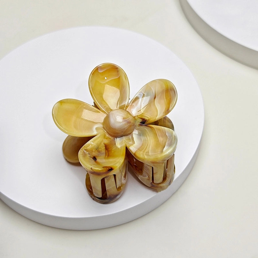 Women's IG Style Sweet Flower Resin Hair Claws
