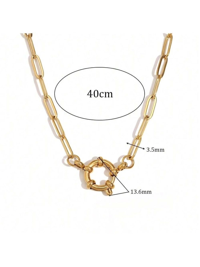 Jewelry Lady Geometric 306 Stainless Steel Plating Necklace