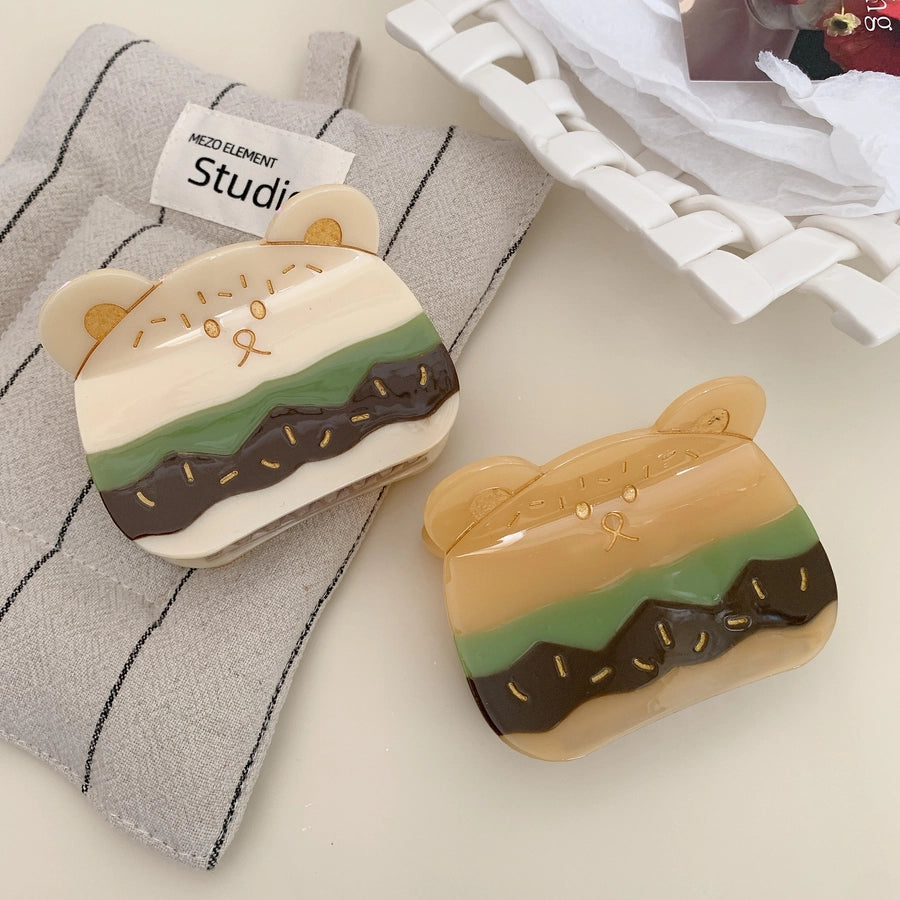 Women's Cute Hamburger Acetic acid sheets Hair Claws