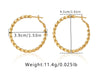 1 Pair Casual Exaggerated Classic Style Circle Plating Copper 18K Gold Plated Earrings