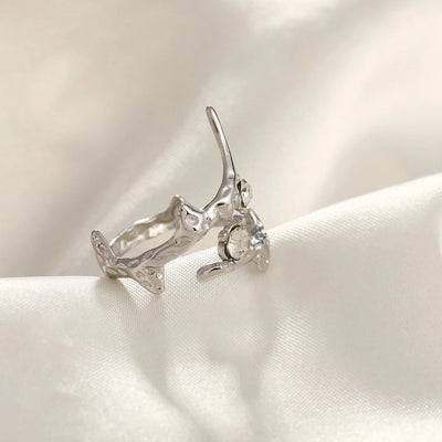 Jewelry Simple Style Commute Geometric 304 Stainless Steel Plating Open Rings