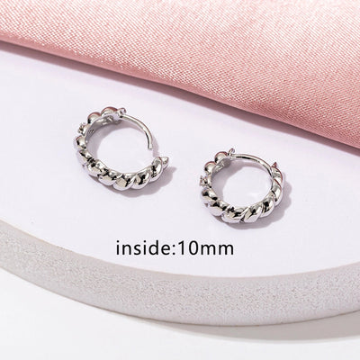 1 Pair Simple Style Geometric Copper Zircon 18K Gold Plated Earrings