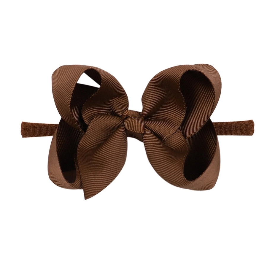 2337 20 color bubble flower headband new children bow nylon hair band  baby hair accessories