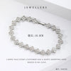 Wholesale Jewelry Elegant Classic Style Leaf Four Leaf Clover Copper Zircon Plating Bracelets Tennis Chain