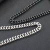 Domineering Fashion Personalized Stainless Steel Vacuum Electroplating Four-Sided Grinding Men's Necklace
