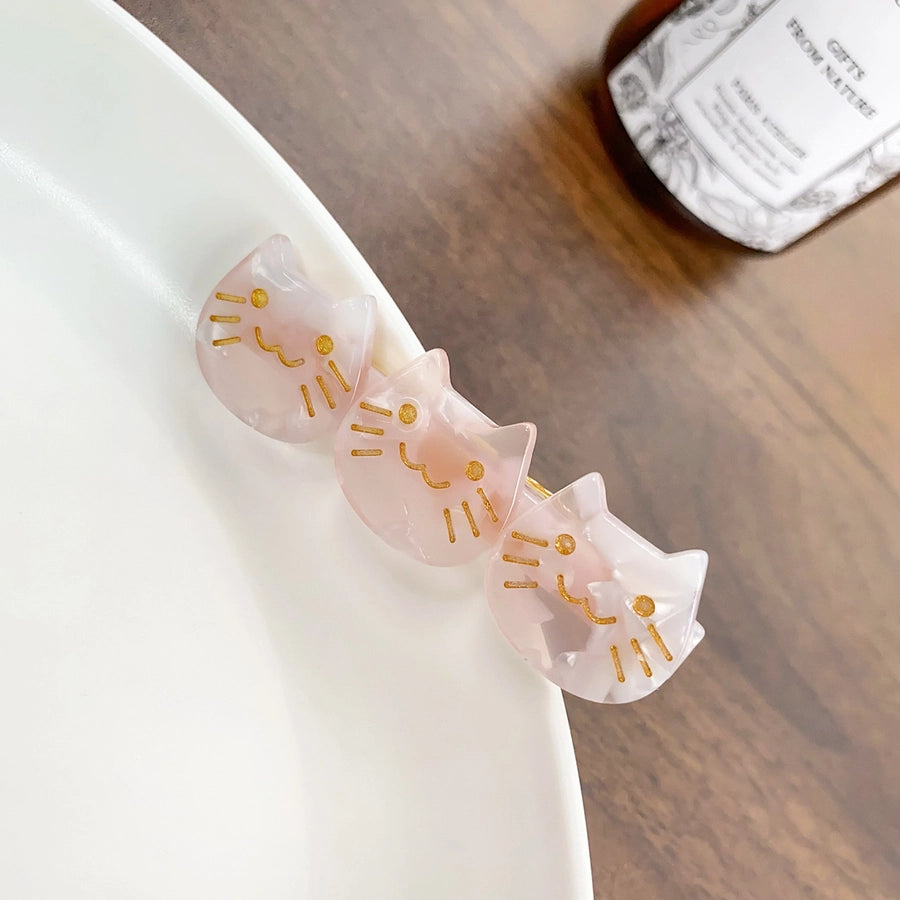 Women's Cute Cat Acetic acid sheets Hair Clip