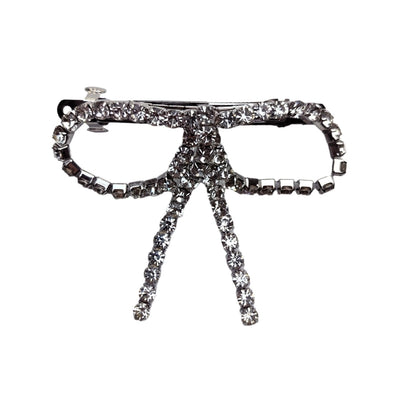 Women's Cute Bow Knot Glass Iron Copper Handmade Hair Clip