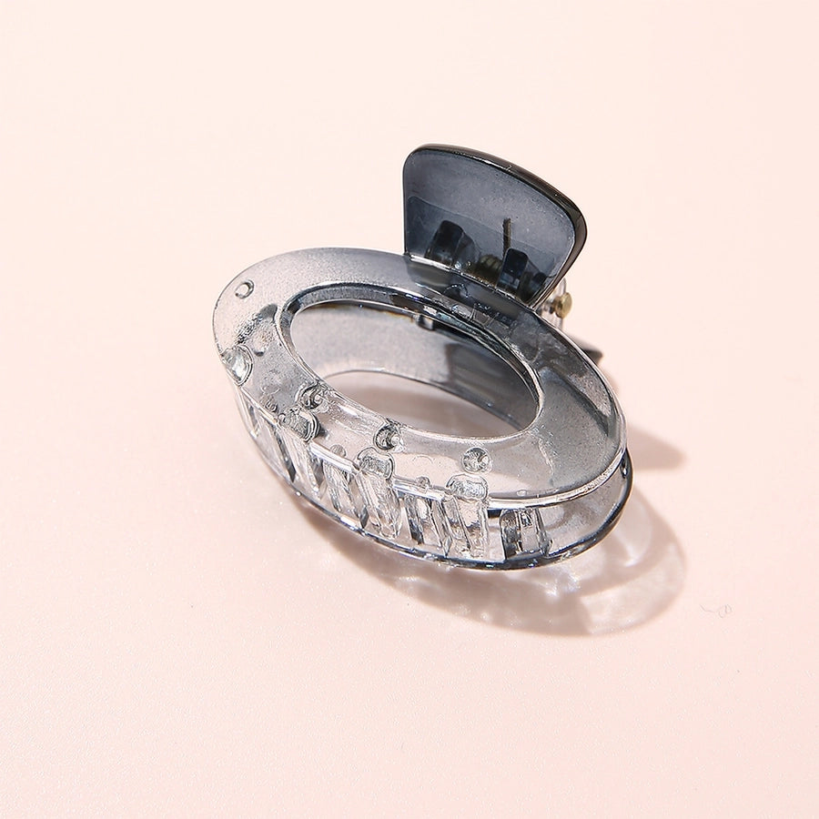 Gradient Small Grab Clip Small Disc Hairpin Environmentally Friendly Acetic Acid Shark Clip Transparent Oval Hair Grab Children's Clip