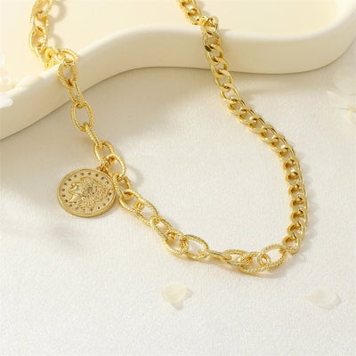 Jewelry Hip-Hop Portrait Copper Zircon Inlay Pendant Necklace