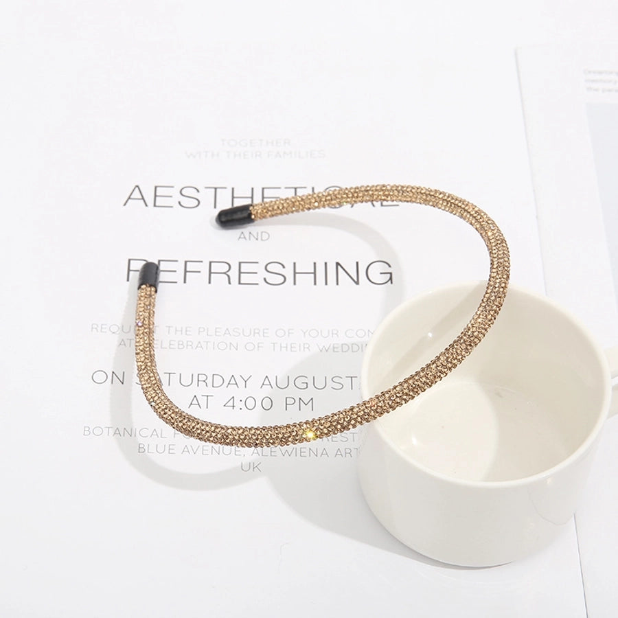 fashion geometric rhinestone hair band 1 piece