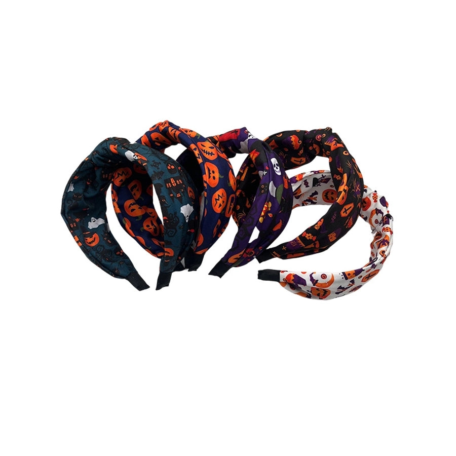 funny halloween pattern pumpkin spider polyester hair band