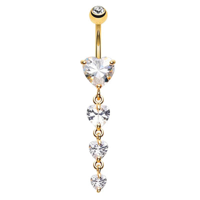 1 Piece Belly Rings Simple Style Moon 316 Stainless Steel  Inlay Zircon