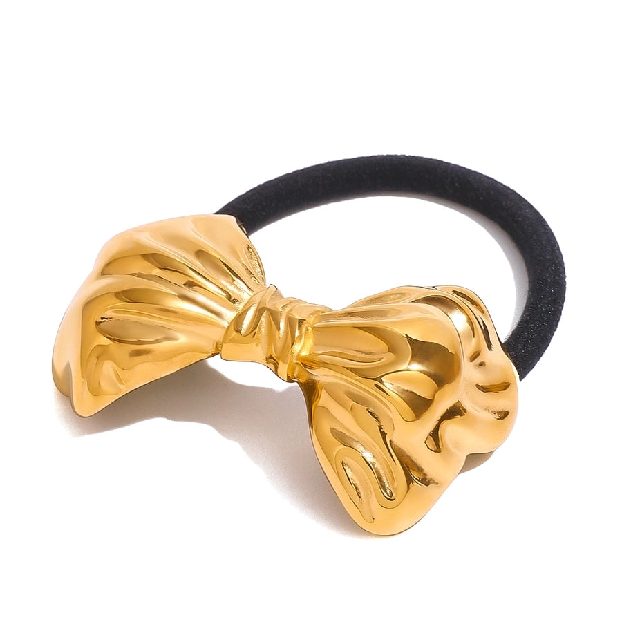 Women's Simple Style Classic Style Bow Knot 304 Stainless Steel Hair Tie