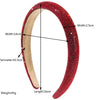 Women's Vacation Simple Style Solid Color Alloy Sponge Inlay Rhinestones Hair Band