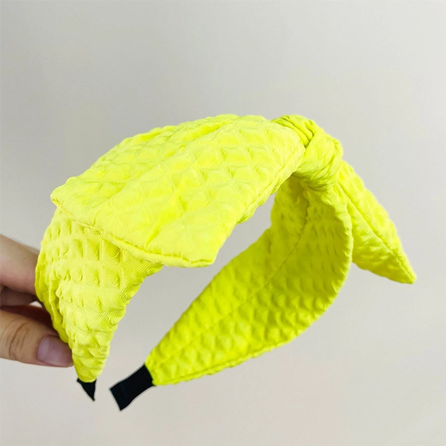 2024 Fashion Bowknot Headband Women's Korean-Style Fabric Face Wash Hair Accessories  Outing Simple Hairband Headdress