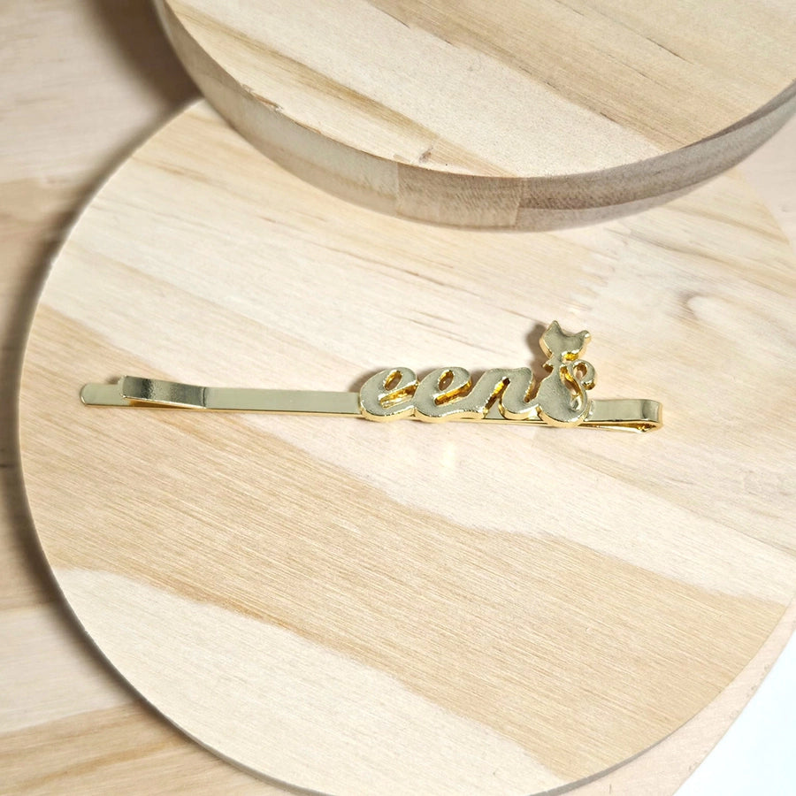 Women's Simple Style Classic Style Letter Alloy Plating Hair Clip