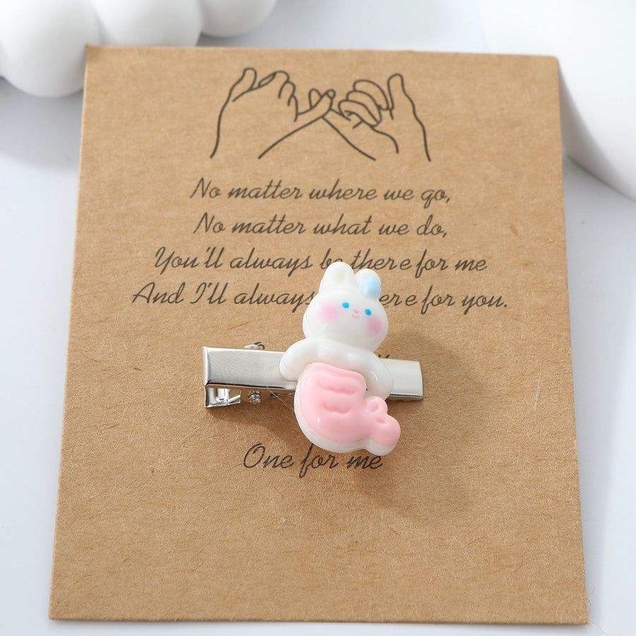 Women's Cute Animal Arylic Alloy Hair Clip