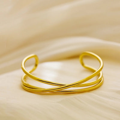 IG Style Retro Simple Style Knot 304 Stainless Steel Bangle In Bulk
