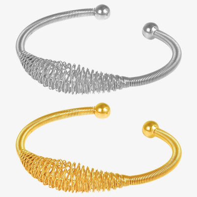 304 Stainless Steel European and American Bracelet Women's Fashion Thread Multi-Layer Popular Surrounding Bracelet 18K Gold Bracelet