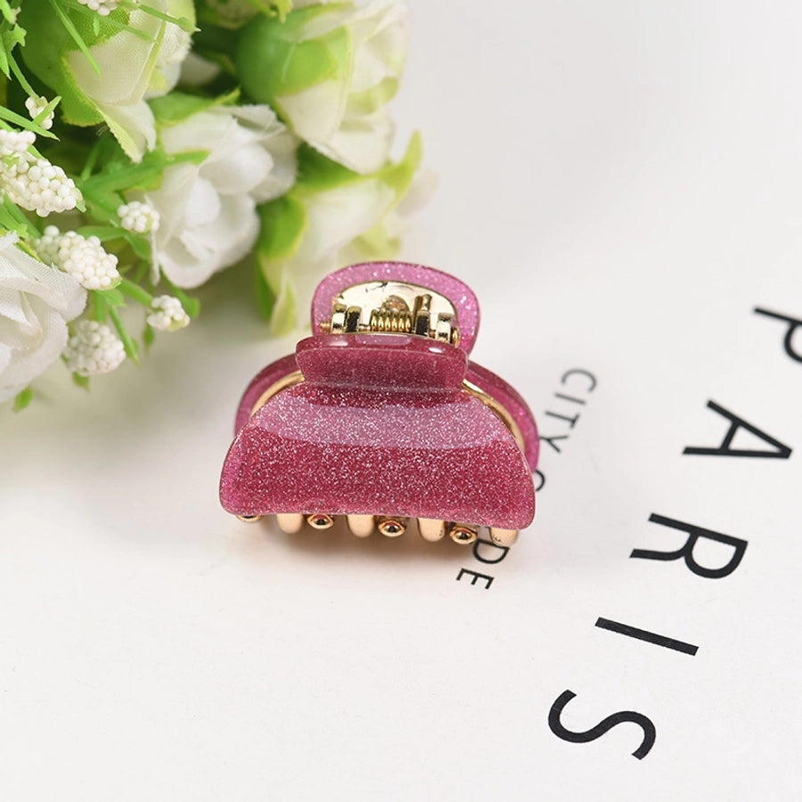 simple style solid color arylic stoving varnish hair claws