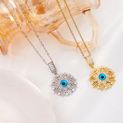 Jewelry Glam Lady Sexy Eye 304 Stainless Steel Copper Pendant Necklace