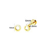 1 Piece Casual Formal Simple Style Star 316 Stainless Steel  Zircon 14K Gold Plated Ear Studs