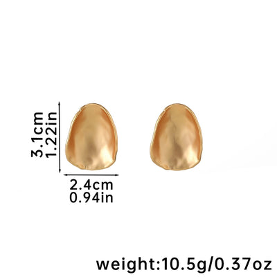 1 Pair Vacation Geometric Copper 18K Gold Plated Silver Plated Ear Studs