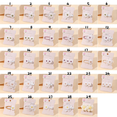 Kid'S Sweet Flower Cloth Hair Clip