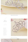 Korean style rhinestone children's crown comb hair accessories girls' performance dance performance girls' birthday gift
