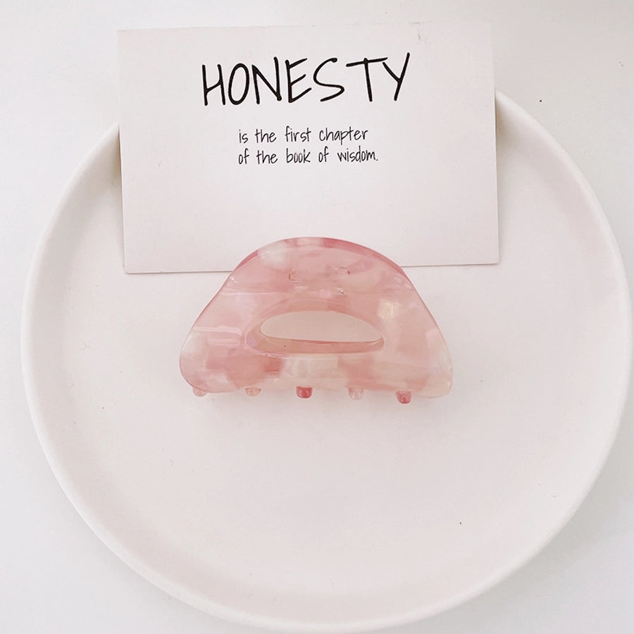 fashion tortoiseshell hollow semicircle hair clip simple hairpin