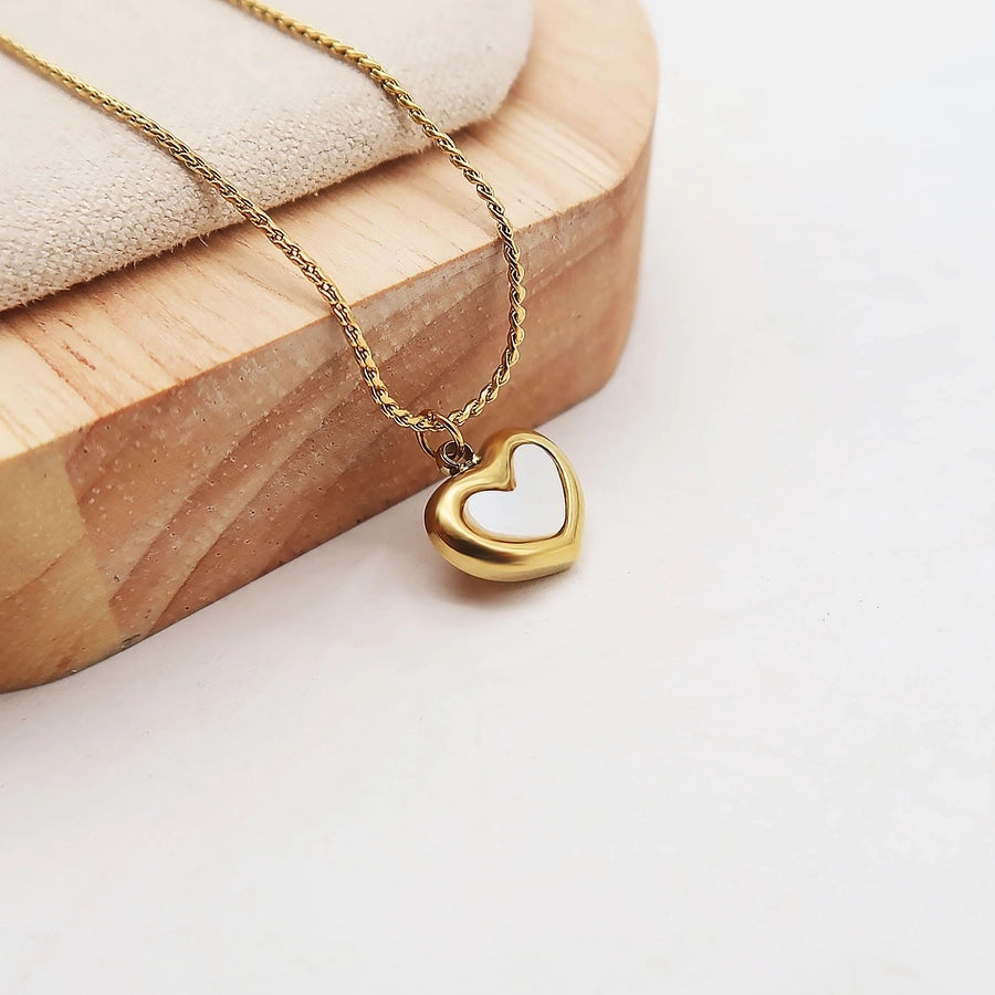 Jewelry Elegant Heart Shape Titanium Steel Jewelry Set