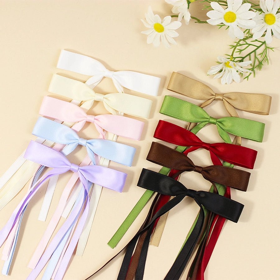 Women's Simple Style Bow Knot Cloth Hair Clip