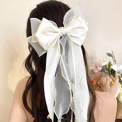 Women's Elegant Simple Style Streetwear Bow Knot Alloy Fabric Hair Clip