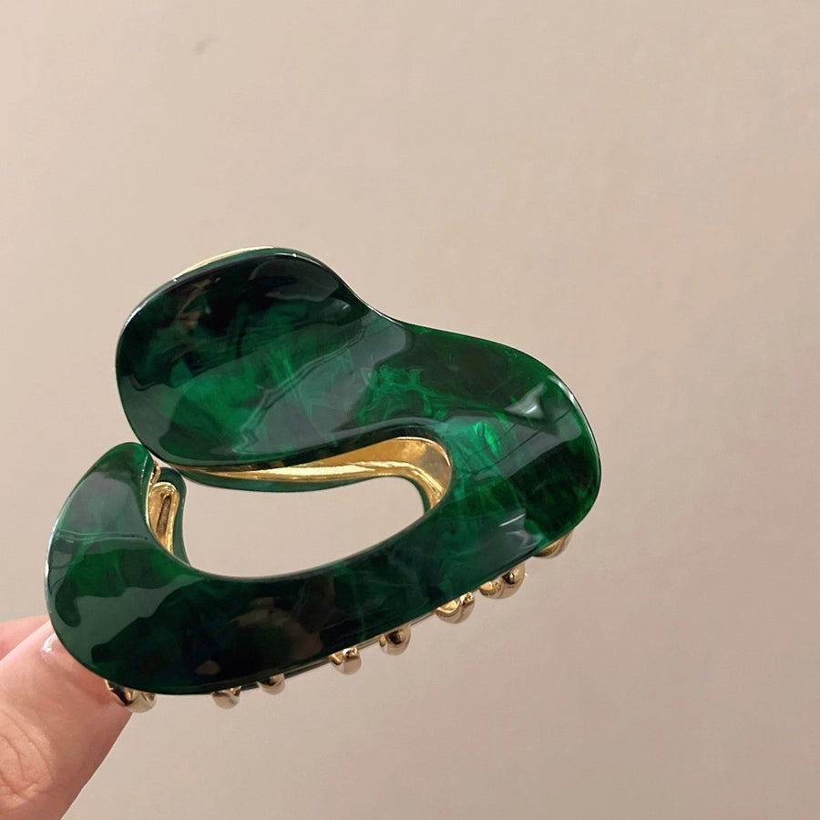 women's elegant retro solid color acetic acid sheets hair claws