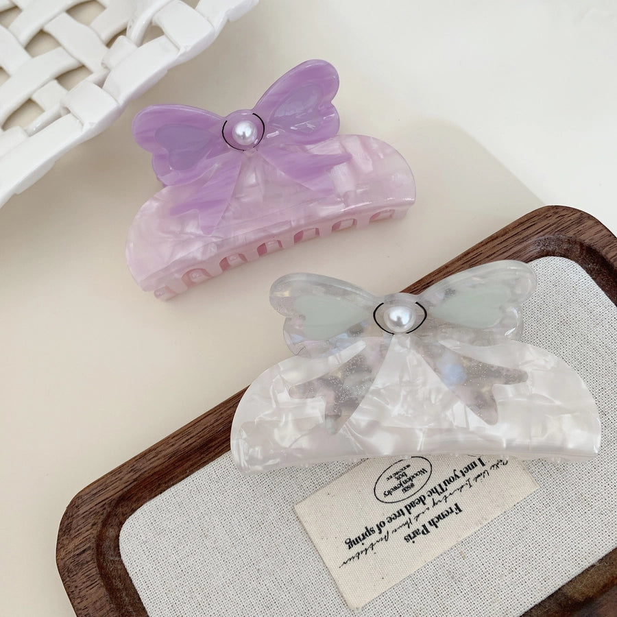 Women's Elegant Cute Luxurious Bow Knot Acetic acid sheets Hair Claws