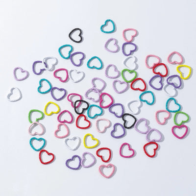 Women's Cute Heart Shape Flower Alloy Heart Flowers hair buckle