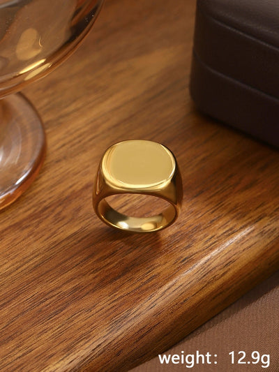 Jewelry Simple Style Streetwear Geometric 304 Stainless Steel Rings