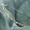 fashion flower alloy inlay artificial pearls rhinestones hair band 1 piece