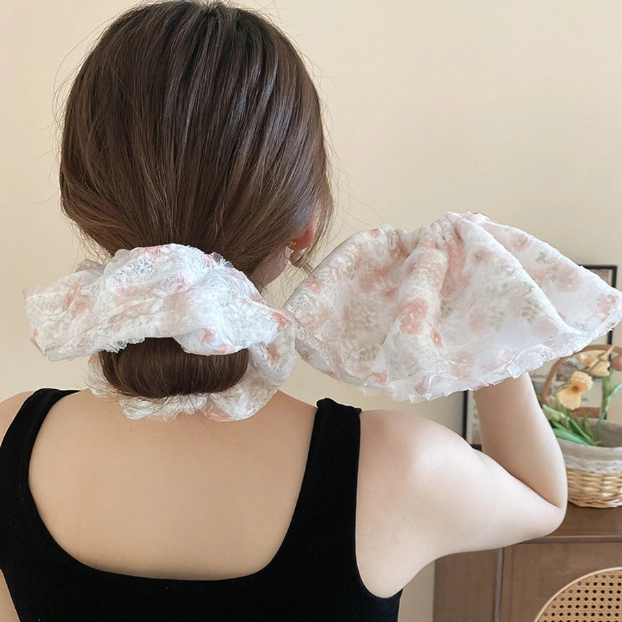 Women's Sweet Geometric Cloth Hair Tie