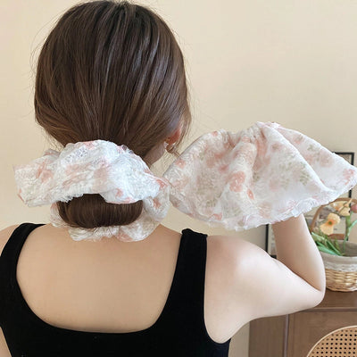Women's Sweet Geometric Cloth Hair Tie