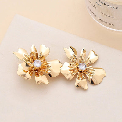 Women's Basic Simple Style Classic Style Flower Metal Plating Hair Clip